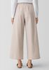 Washed Organic Cotton Poplin Wide-Leg Pant