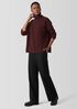 Recycled Cashmere Tweed Turtleneck Top