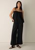 Organic Cotton Lofty Gauze Wide-Leg Pant