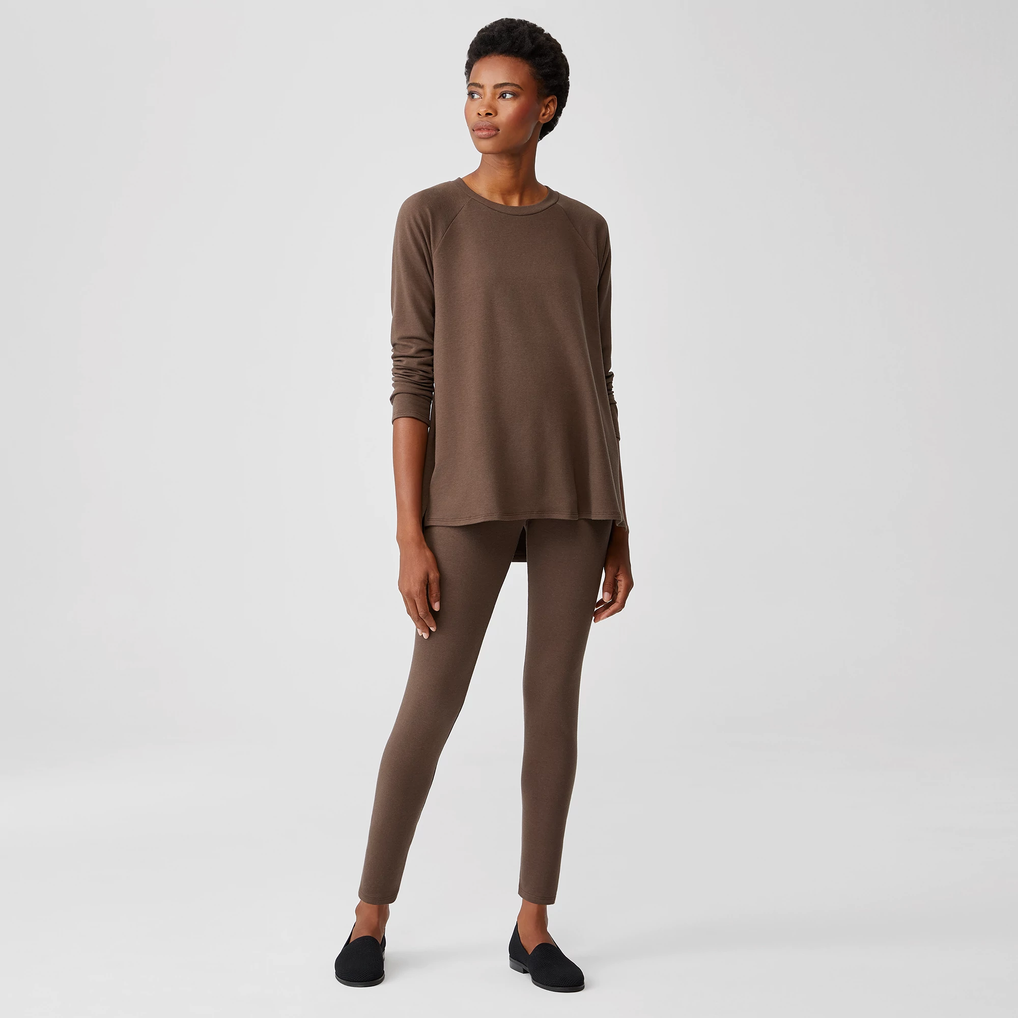Cozy Brushed Terry High-Waisted 
