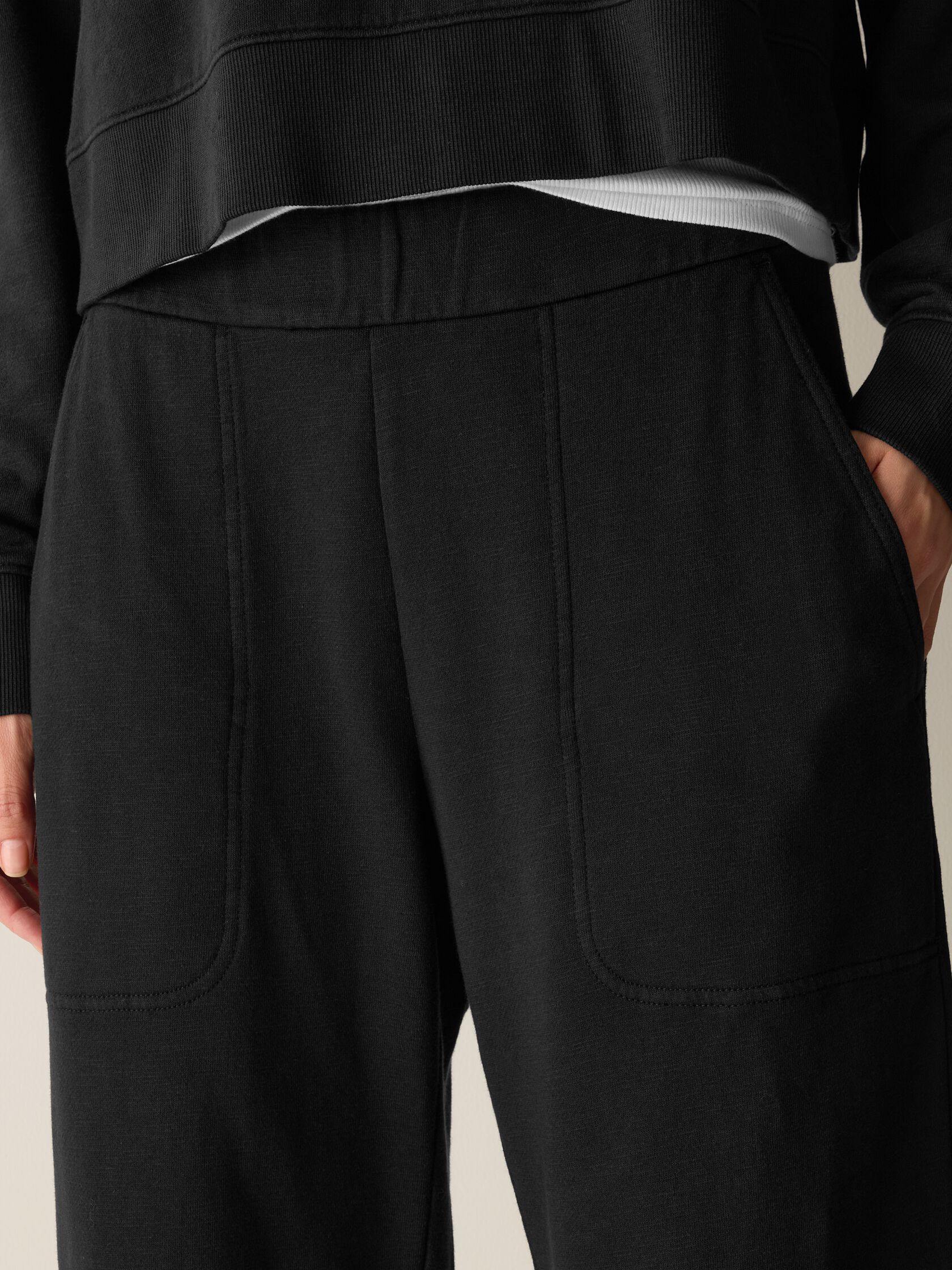 Garment-Dyed Organic Cotton Terry Arch Pant