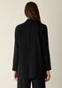 Stretch Wool Crepe Long Blazer
