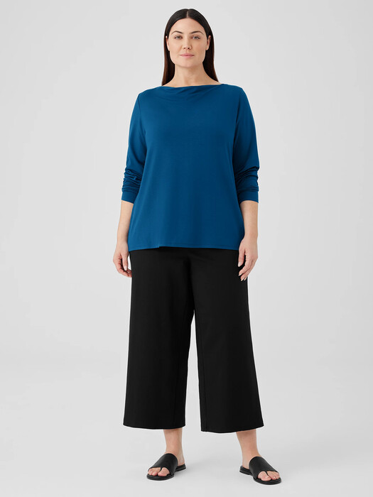 Fine Jersey Cowl Neck Top