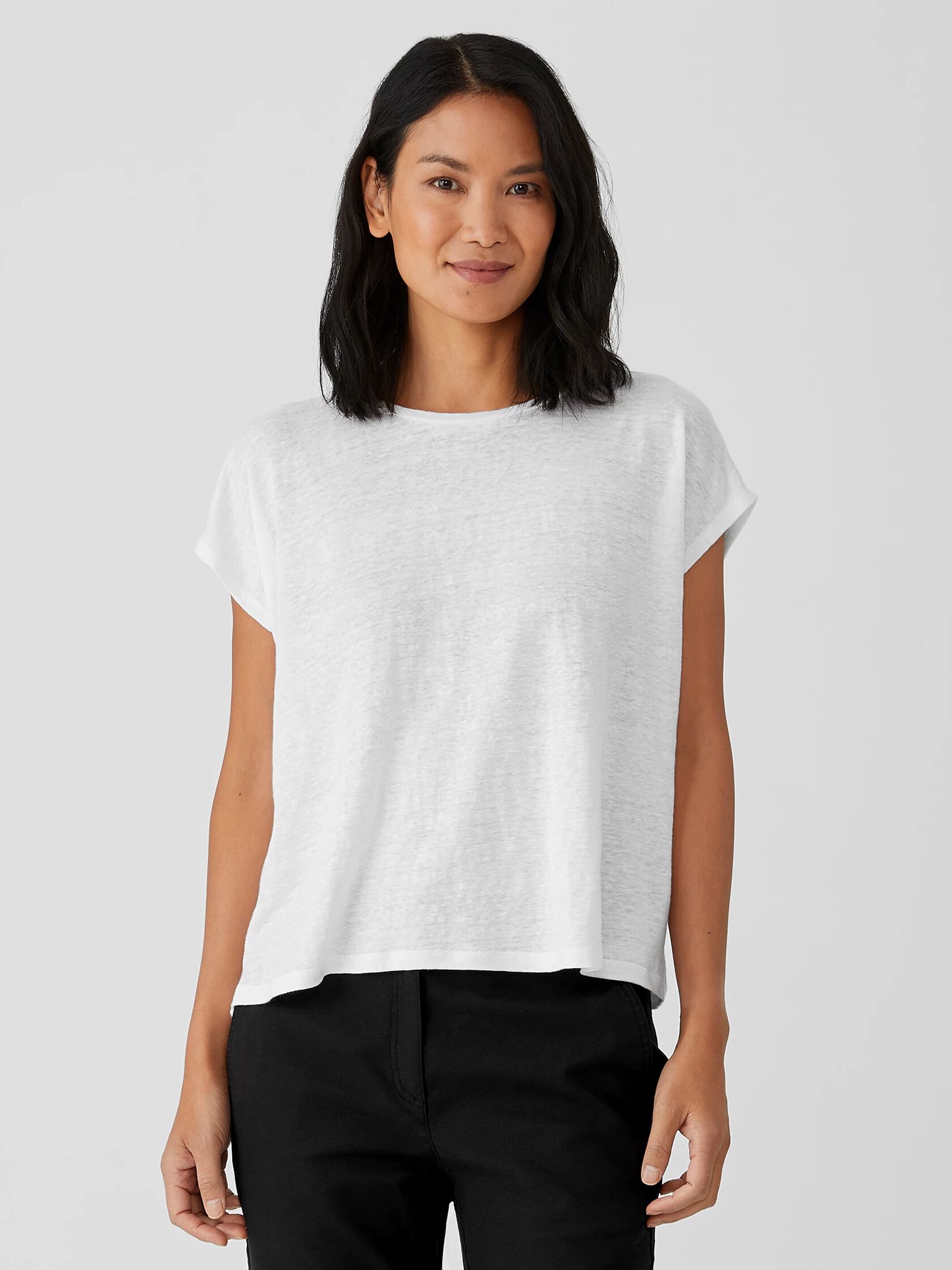 Organic Linen Jersey Square Top