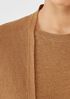 Organic Linen Cotton Tuck Cropped Cardigan