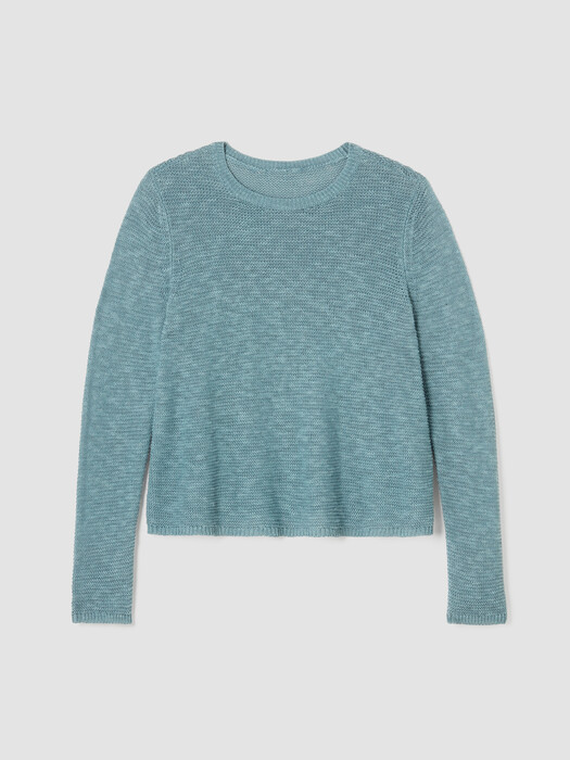 Organic Linen Cotton Crew Neck Top