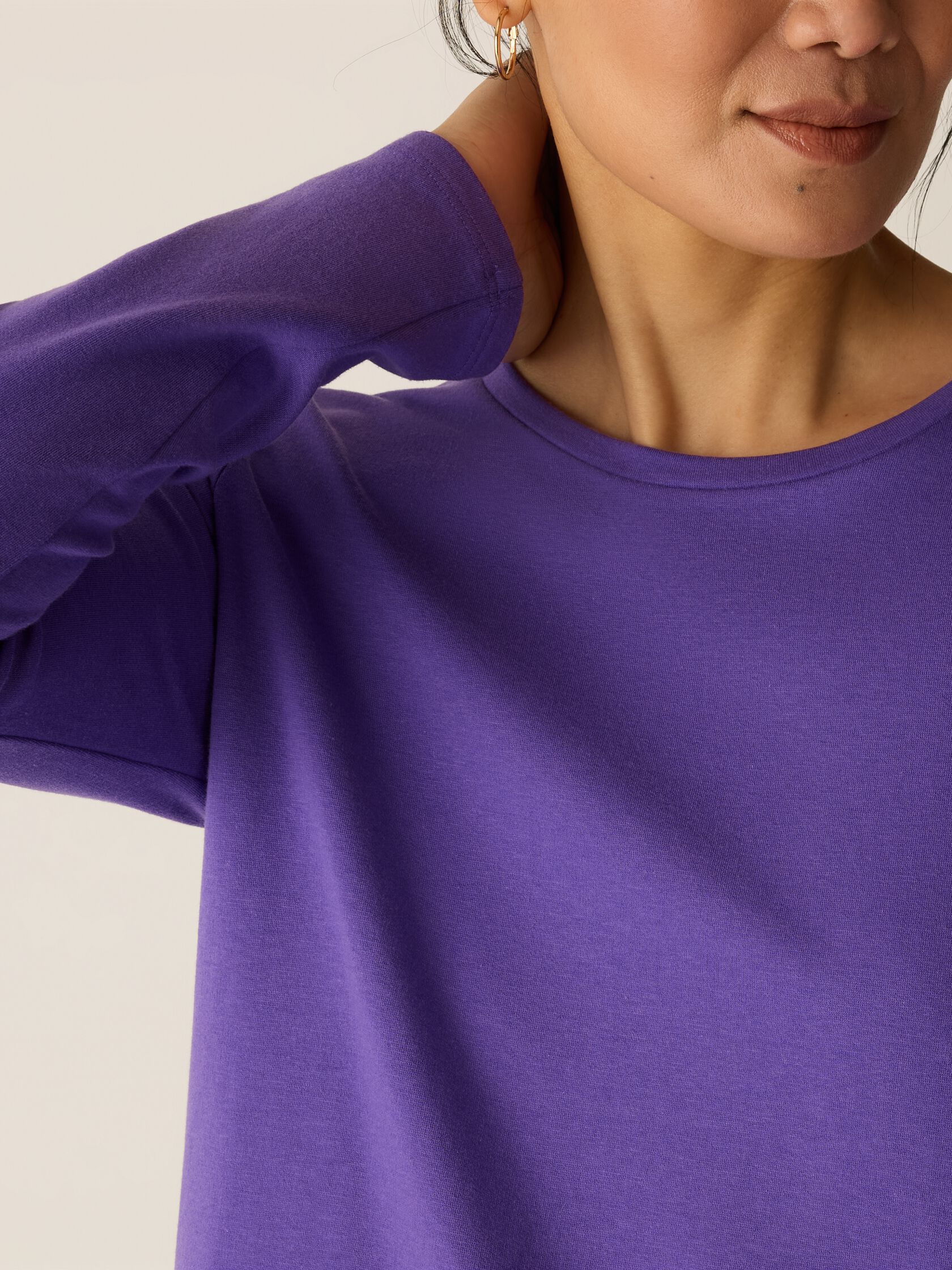 Cozy Brushed Terry Hug Long Top