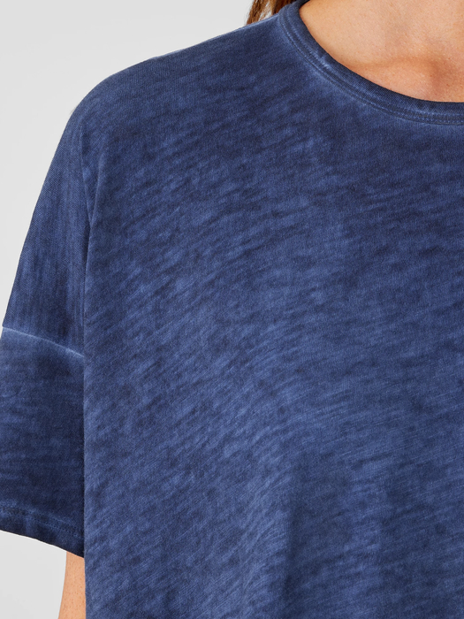 Organic Cotton Hazy Slub Crew Neck Tee