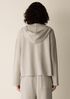 Organic Cotton Boucle Knit Hooded Jacket
