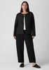 Silk Habutai Quilted Round Neck Jacket