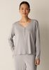 Organic Cotton Rib V-Neck Sleep Top