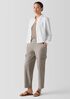 Washed Organic Cotton Poplin Classic Collar Short Shirt