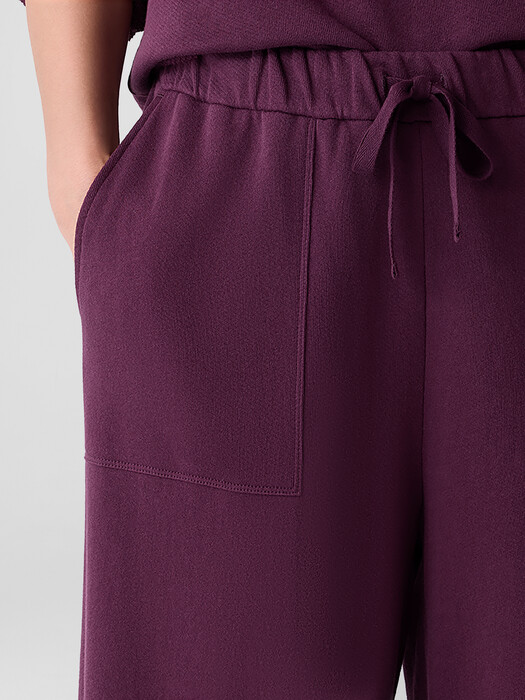 Lightweight Organic Cotton Terry Wide-Leg Pant