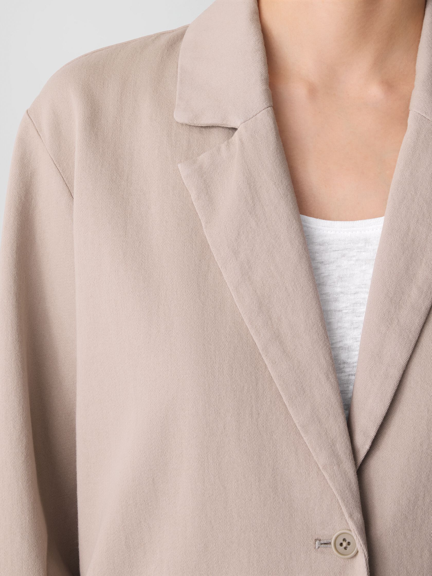 Garment-Dyed Utility Cotton Blazer