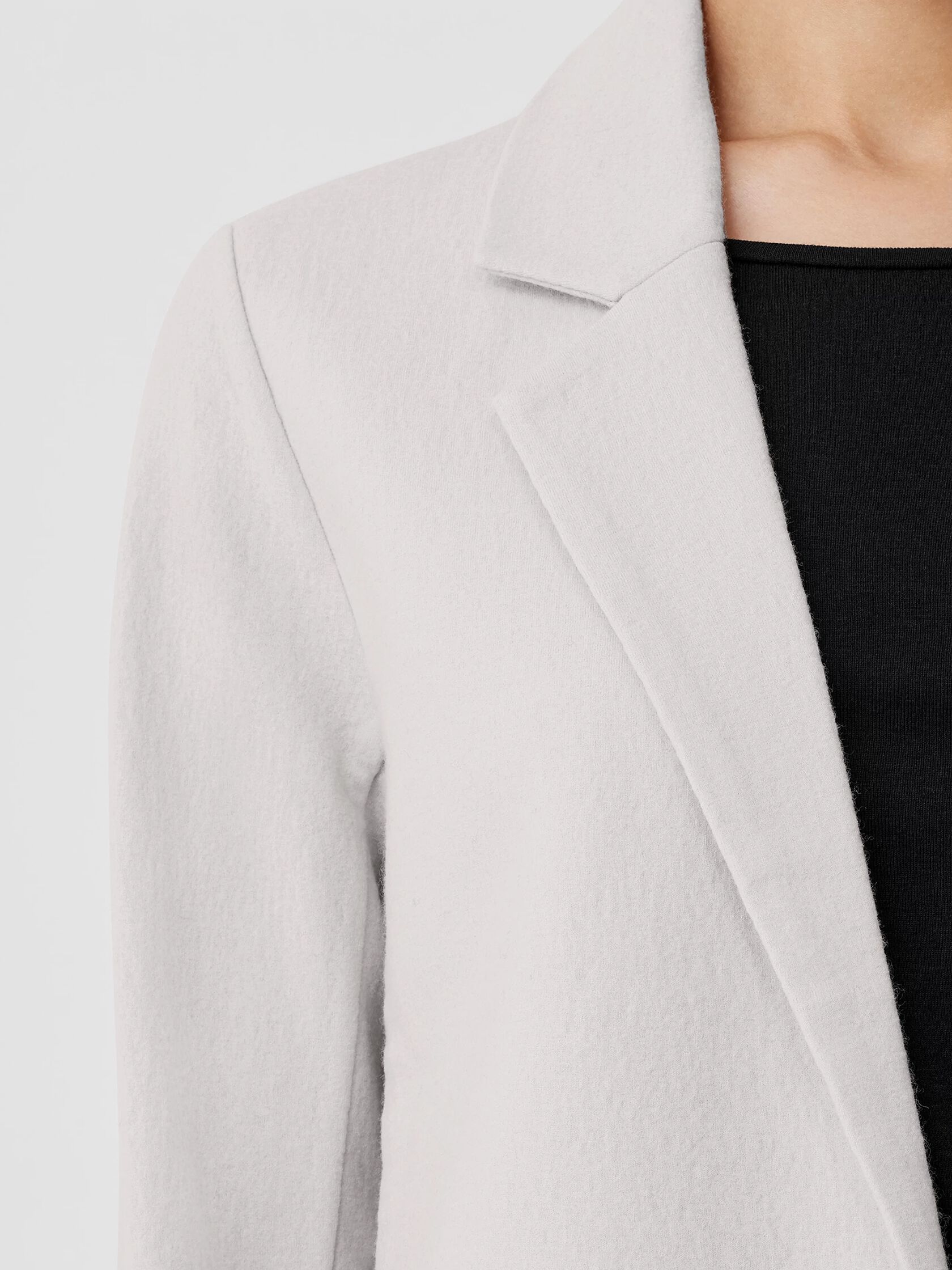 Boiled Wool Jersey Blazer