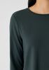 Stretch Jersey Knit Crew Neck Top