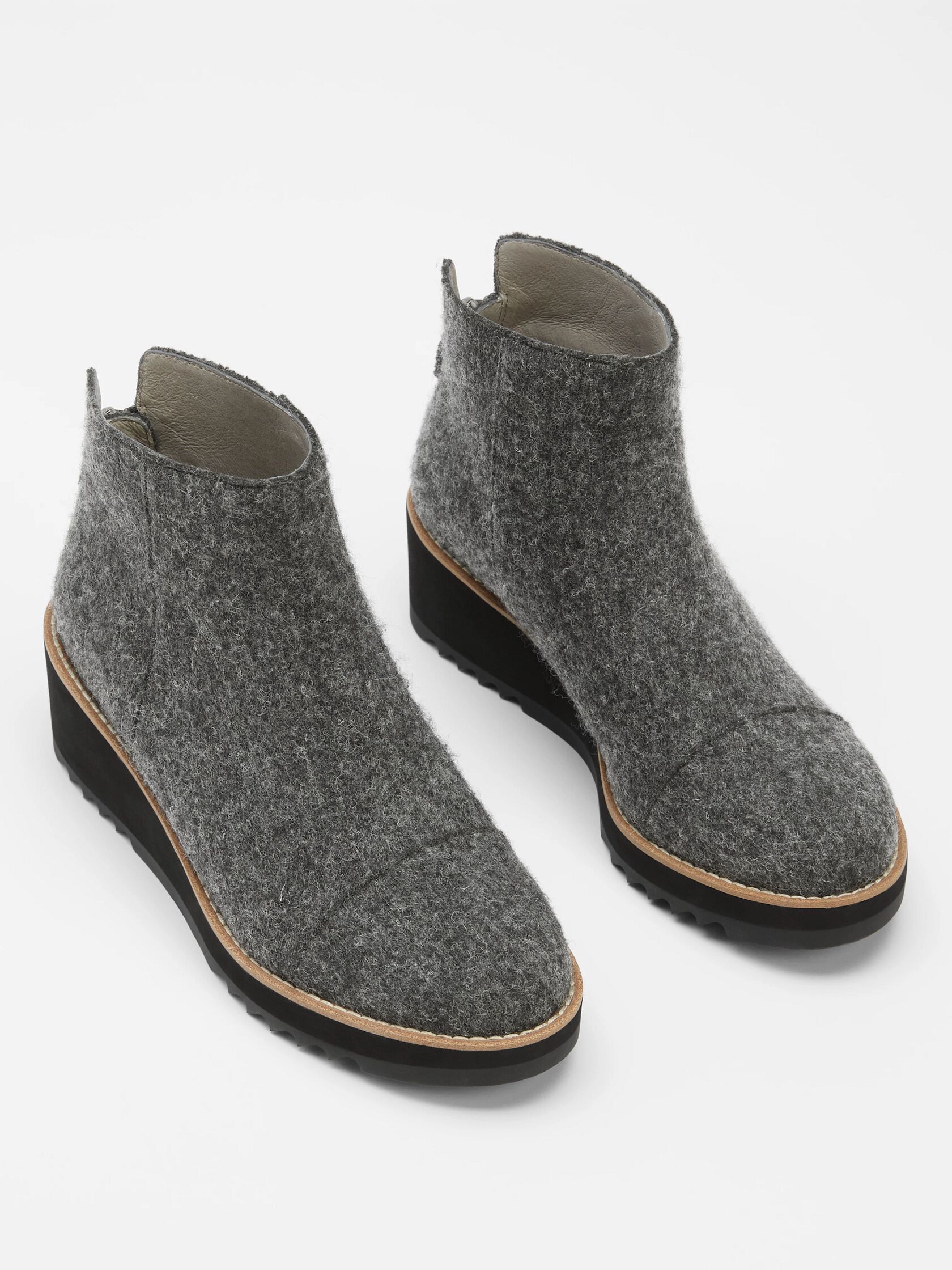 Loyal Wedge Bootie in Felt