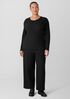 Bubble Jacquard Round Neck Top