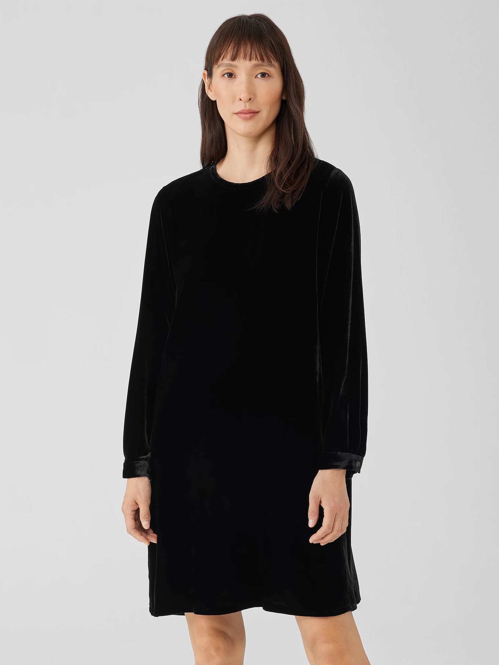 Velvet Crew Neck Dress