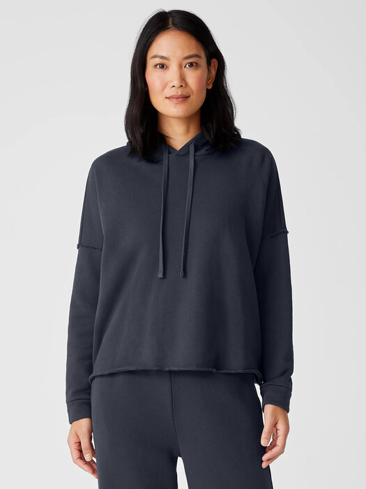 Organic Cotton French Terry Hooded Top