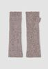 Recycled Cashmere Wool Tweed Glovelettes