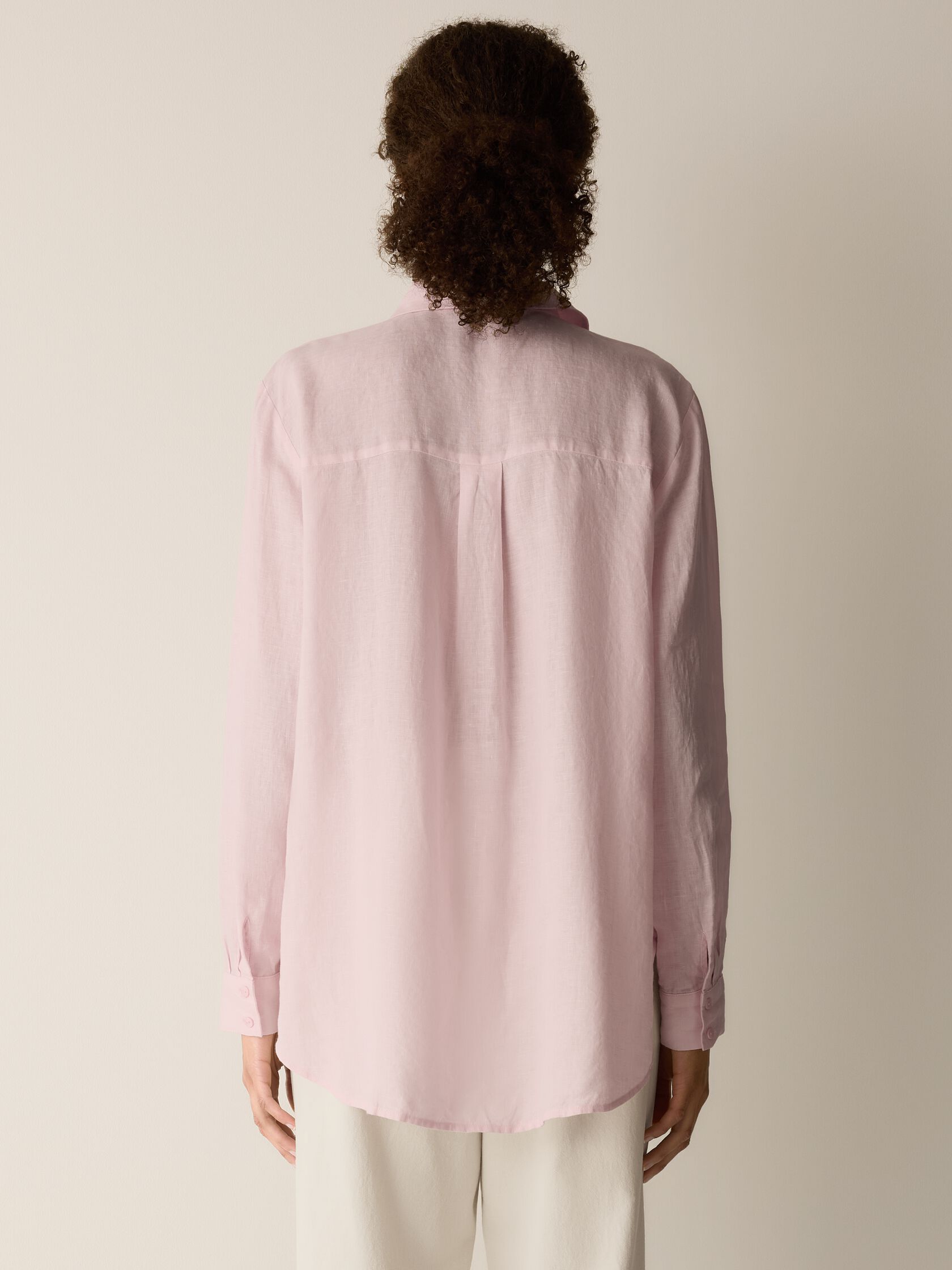 Organic Handkerchief Linen Classic Collar Shirt