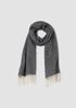 Brushed Recycled Cotton Cashmere Scarf