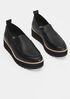 Ells Smooth Leather Loafer Wedge