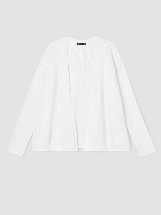 Organic Cotton Linen Slub Cardigan