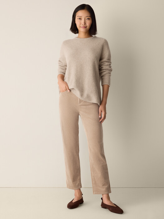 Organic Cotton Stretch Corduroy Straight Pant