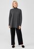 Italian Cashmere Turtleneck Long Top