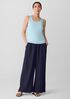Organic Cotton Stretch Rib Scoop Neck Tank