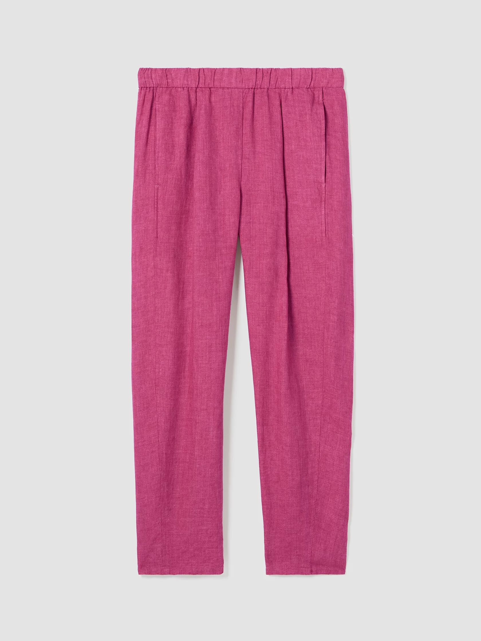 Washed Organic Linen Délavé Lantern Pant