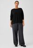 Fine Merino Jersey Crew Neck Top in Regenerative Wool