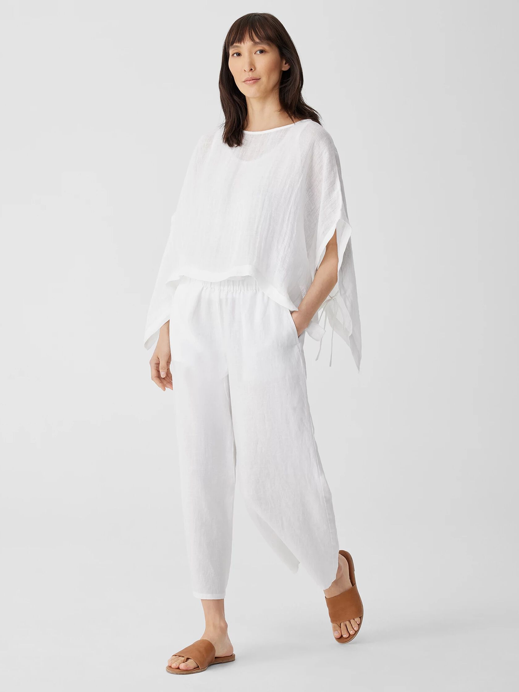 Linen Gauze Poncho