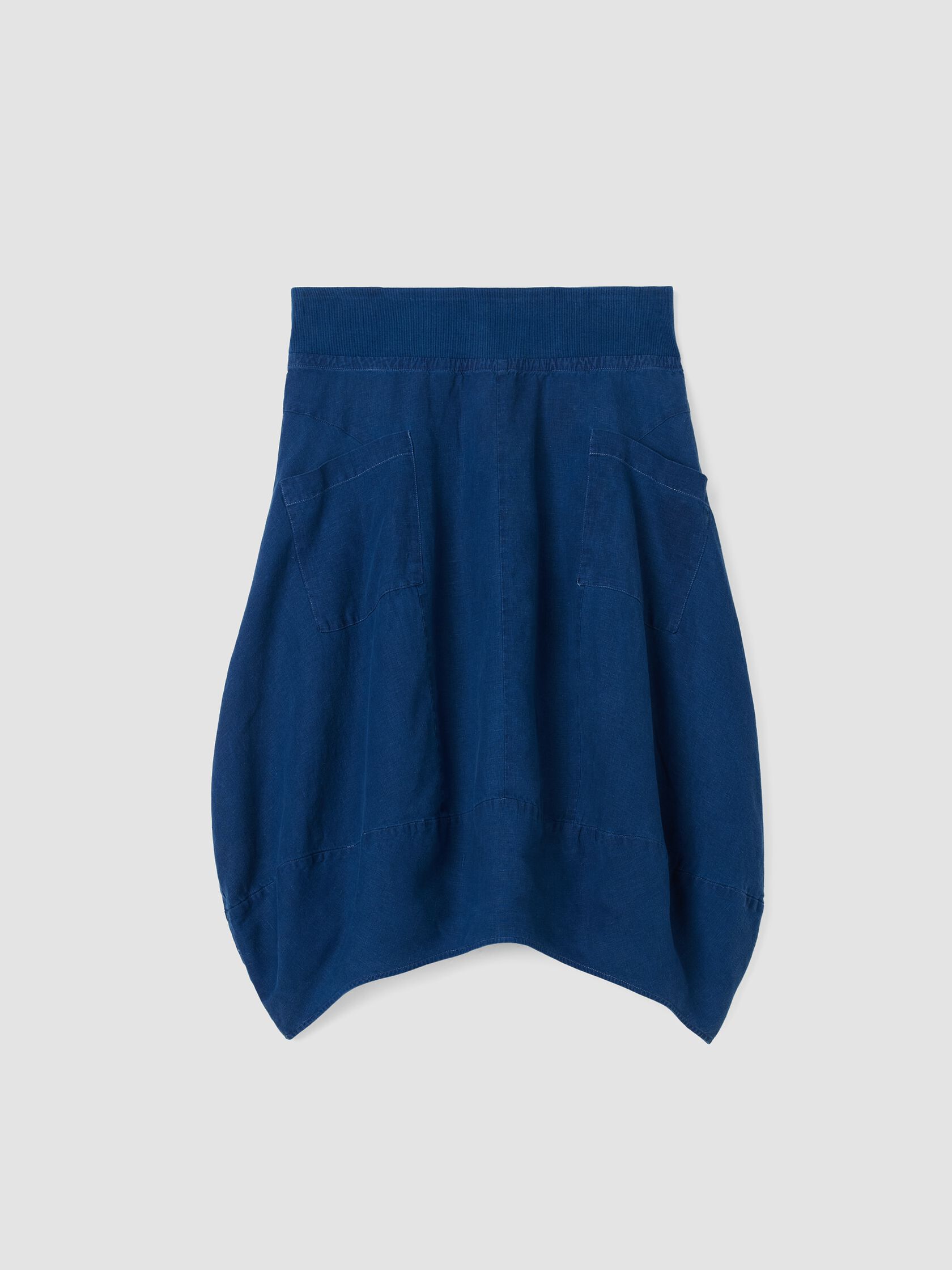 Renew Organic Linen Lantern Skirt, S