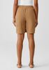 Puckered Organic Linen Shorts