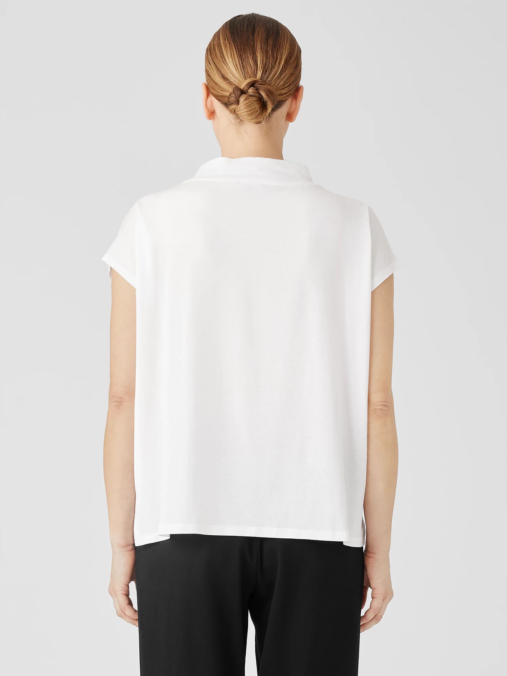 Fine Jersey Funnel Neck Top