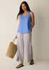 Organic Linen Jersey Scoop Neck Tank