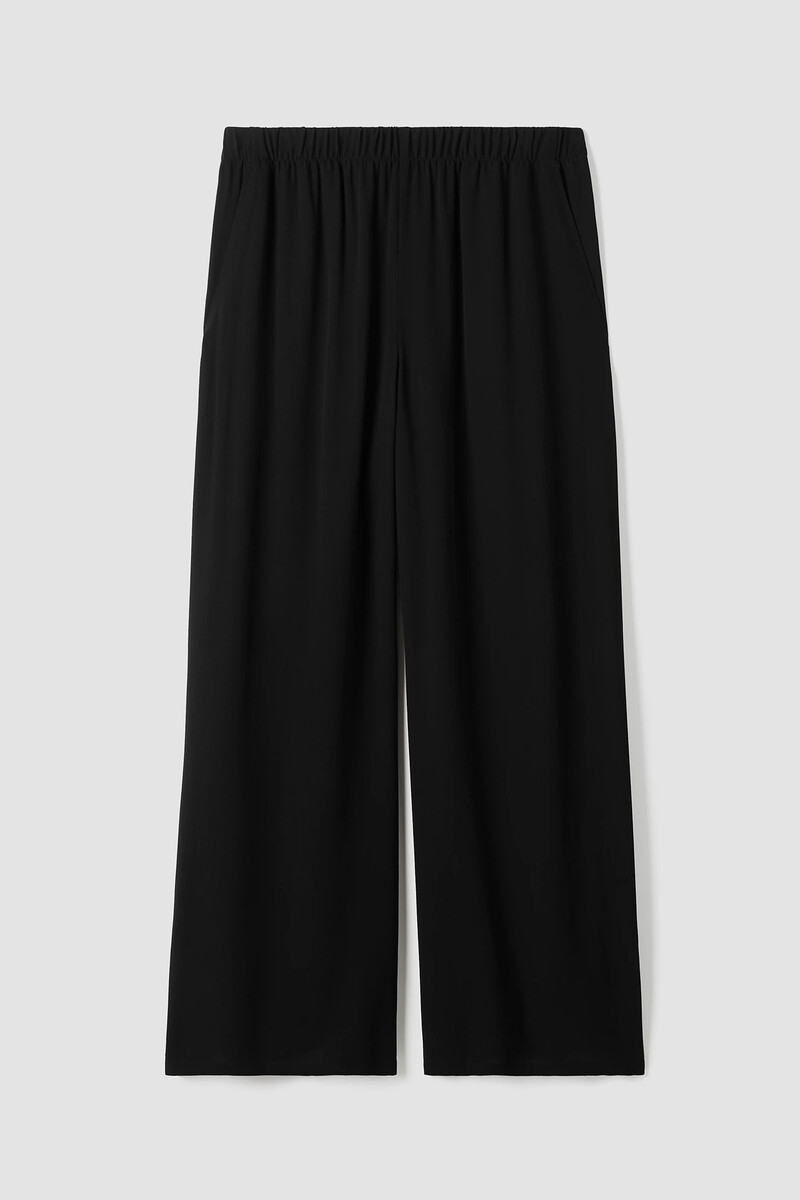 Silk Georgette Crepe Wide-Leg Pant Silk Georgette Crepe Wide-Leg Pant
