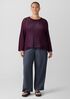 Peruvian Organic Cotton Cord Crew Neck Top