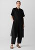 Organic Cotton Voile Box Band Collar Shirt