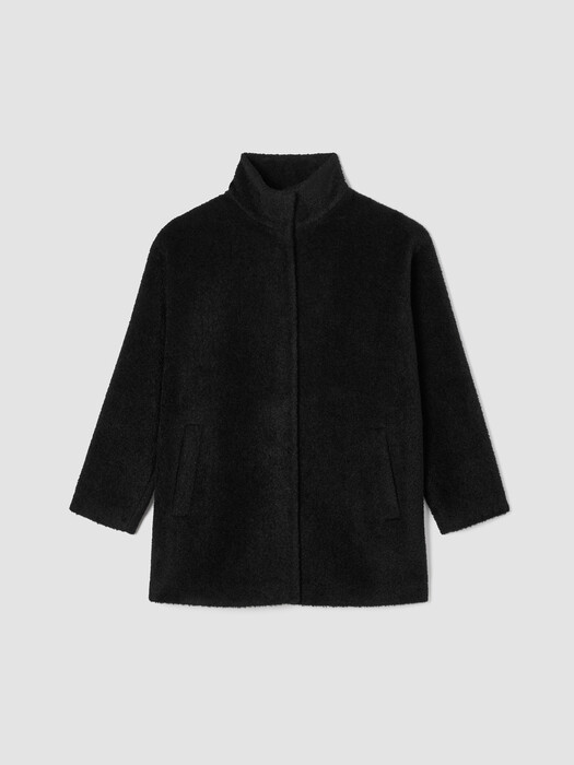 Fine Wool Alpaca Stand Collar Coat