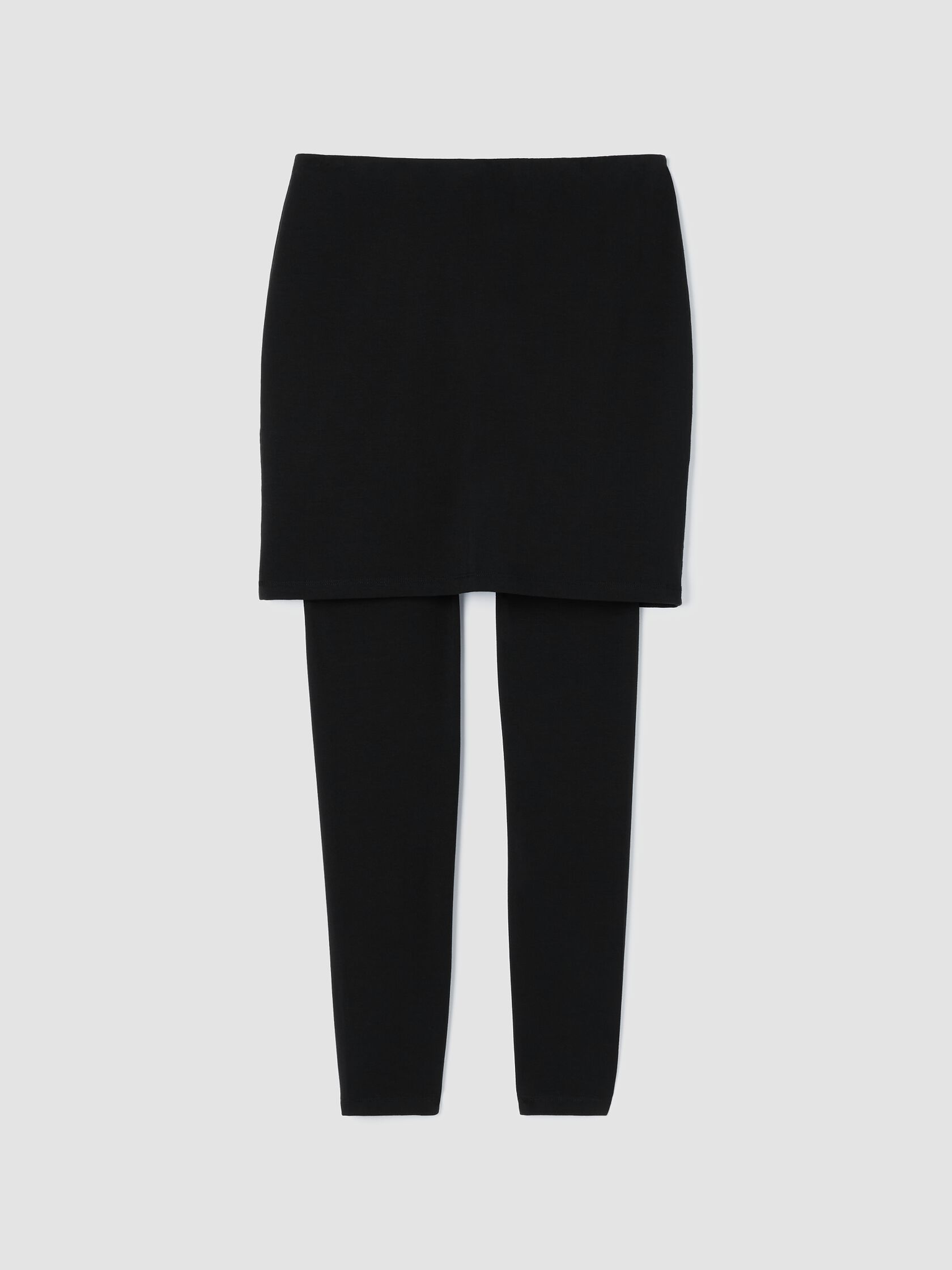 Stretch Jersey Knit Skirted Legging