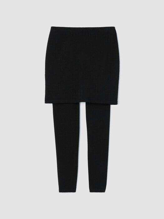 Stretch Jersey Knit Skirted Legging