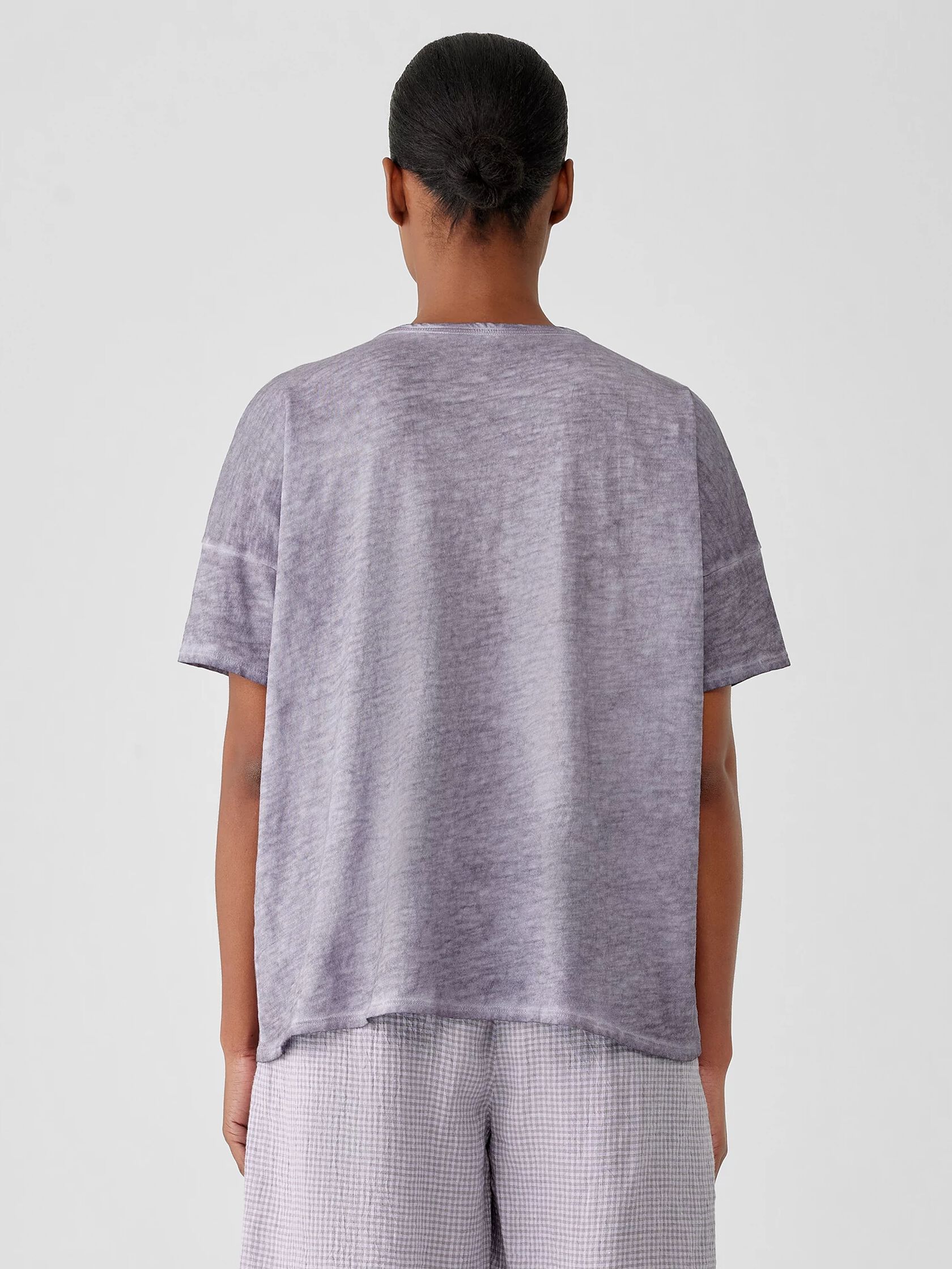 Organic Cotton Hazy Slub Crew Neck Tee