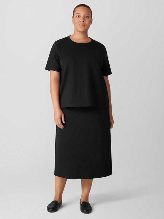 Washable Flex Ponte Straight Skirt