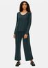 Stretch Silk Jersey V-Neck Tee