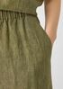 Washed Organic Linen Delave Wide-Leg Pant