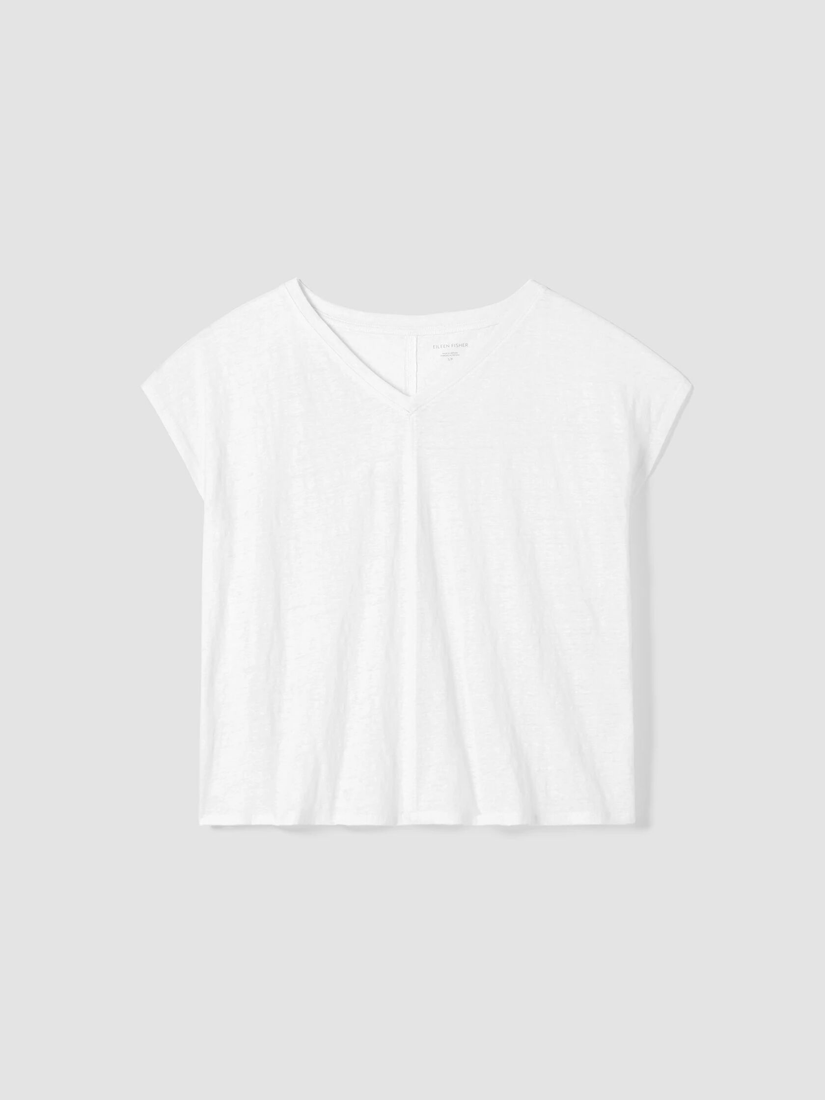 Organic Linen Jersey V-Neck Tee
